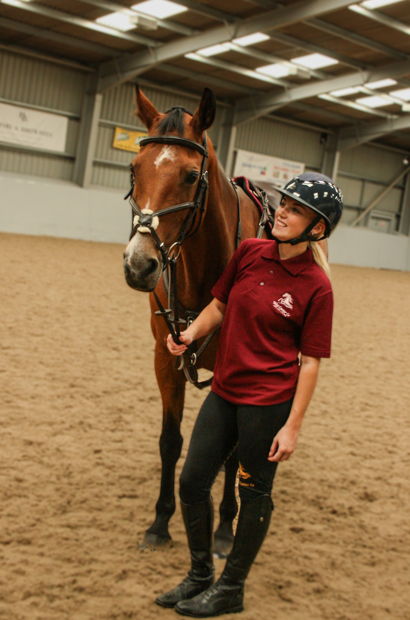 Equestrian Polo Shirt | Wild Canter Co. Burgundy