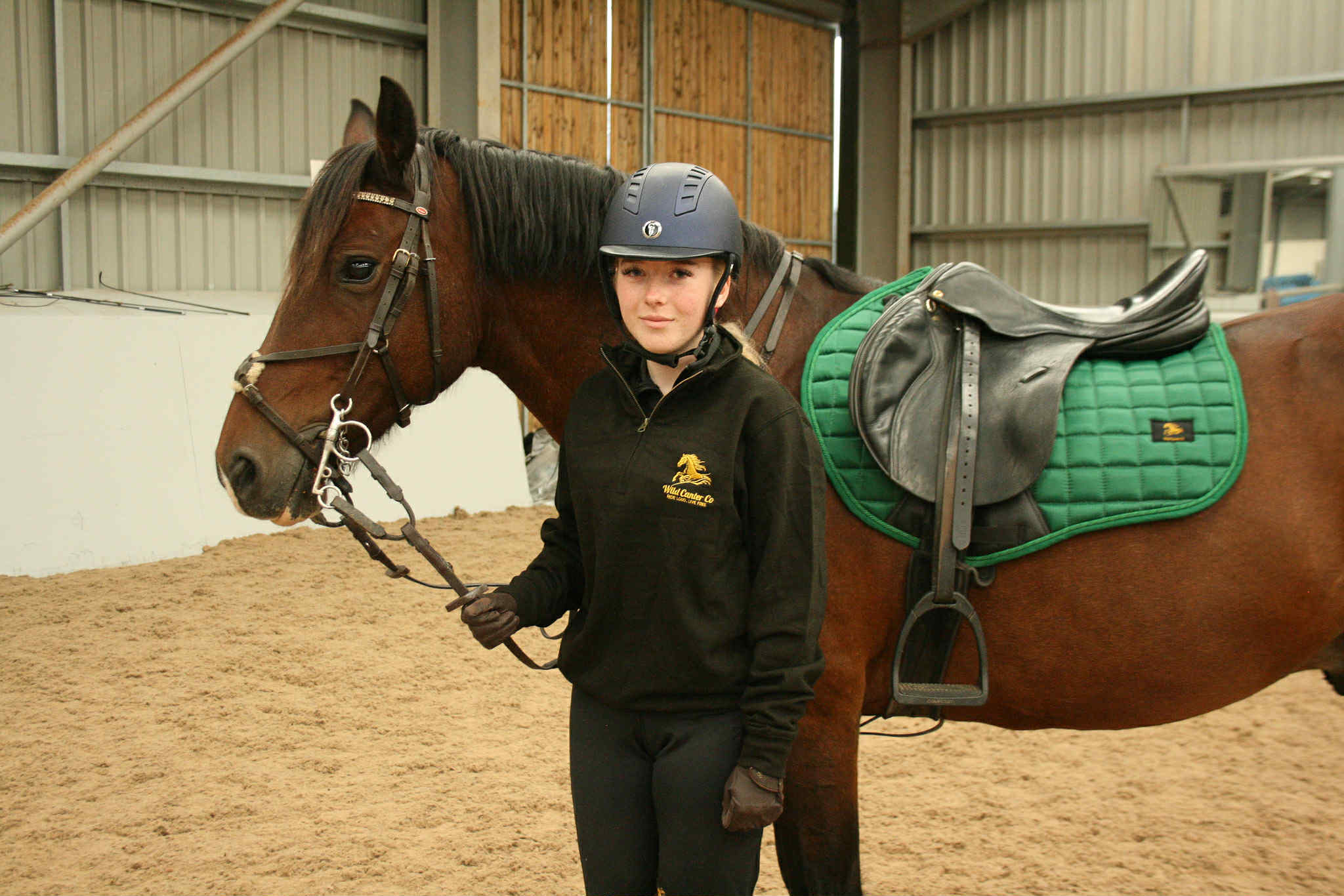 Emerald Green Satin Saddle Pad - Image 3