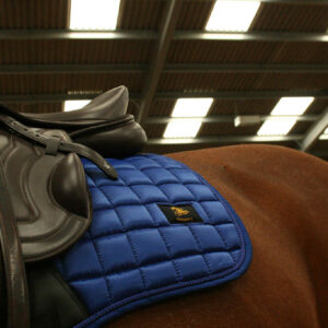 Saphire Blue Satin Saddle Pad