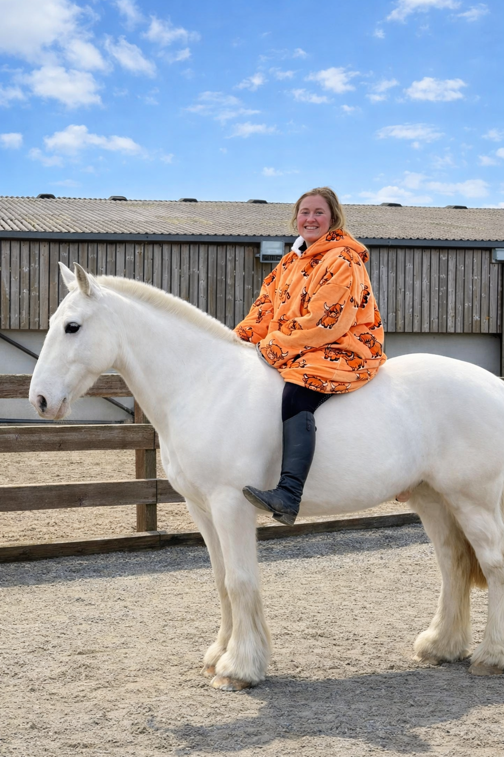 Hiccup the Highland Oversized Sherpa Fleece Hoodie Blanket