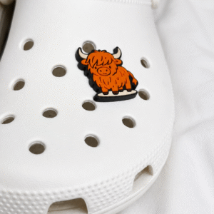 Hiccup the Highland Cow Croc Charm