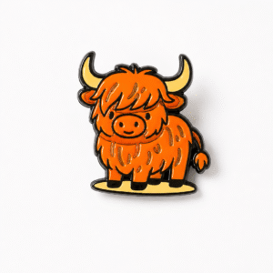 Hiccup the Highland Cow Pin Badge