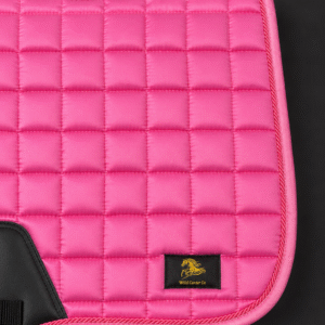 Rose Pink Satin Saddle Pad