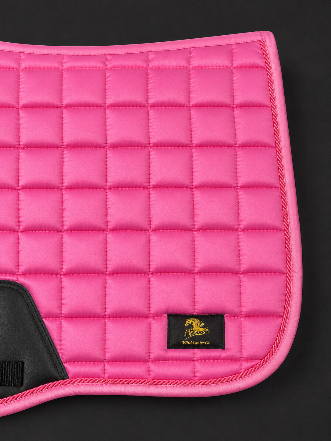 Rose Pink Satin Saddle Pad